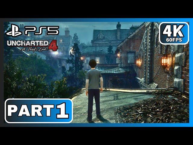 ORPHANAGE ESCAPE - Uncharted 4 A Thief's End | Part 1 [PS5 4K 60FPS] - No Commentary