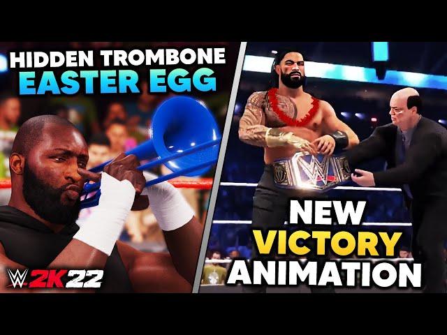 New Easter Eggs In WWE 2K22 - Roman Reigns "Tribal Chief" Victory, Hidden Trombone Secret & More!