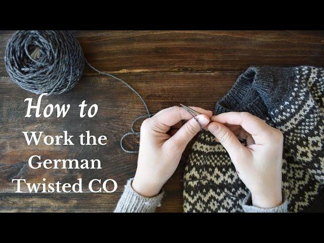 German Twisted Cast On Tutorial