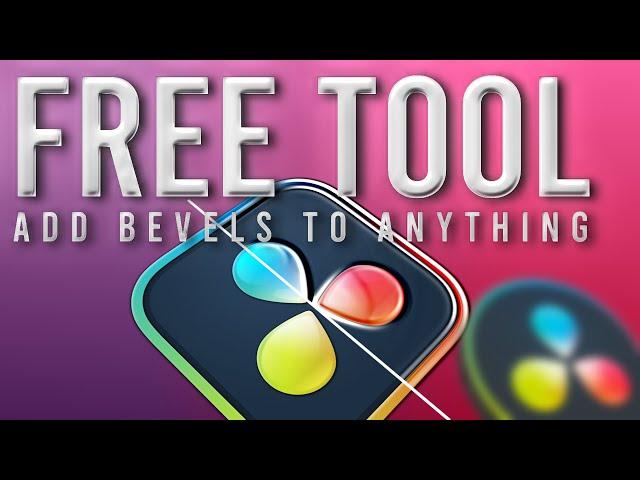 Add Bevels to anything in Davinci Resolve, even video