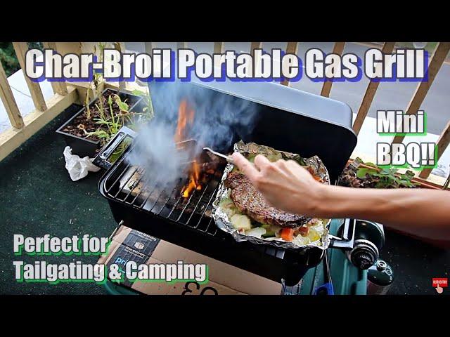 CharBroil Portable Gas Grill Amazon Review Budget Table Top Propane Camping Tailgating Best Mini BBQ