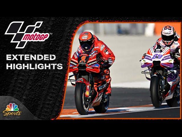 MotoGP EXTENDED HIGHLIGHTS: Valencia Grand Prix | 11/26/23 | Motorsports on NBC