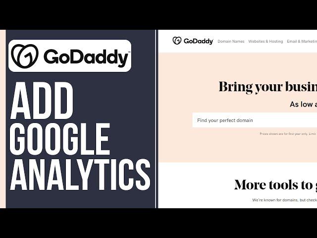 How to add google analytics in GoDaddy - EASY!