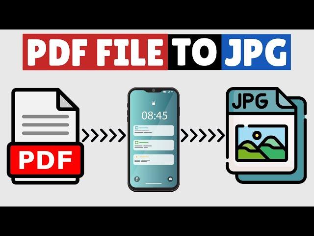 How to Convert PDF to JPG in Mobile 2023 | iPhone & Android