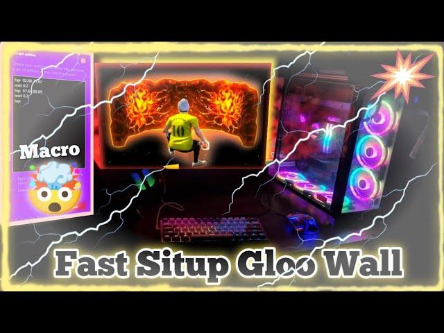 Best Macro For Fast Gloo Wall  || Macro For Fast Sit Up Gloo Wall in Pc  || Bluestacks 4/5 || FF