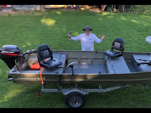 JON BOAT TO BASS BOAT CONVERSION - TRACKER TOPPER 15