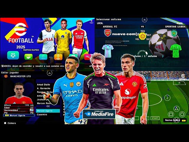 eFootball PES 2025 PPSSPP FULL UPDATE ENGLISH COMMENTATOR 