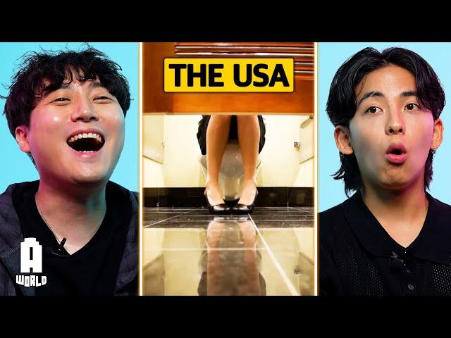 Koreans react to WEIRD Things Only AMERICANS Do..!!