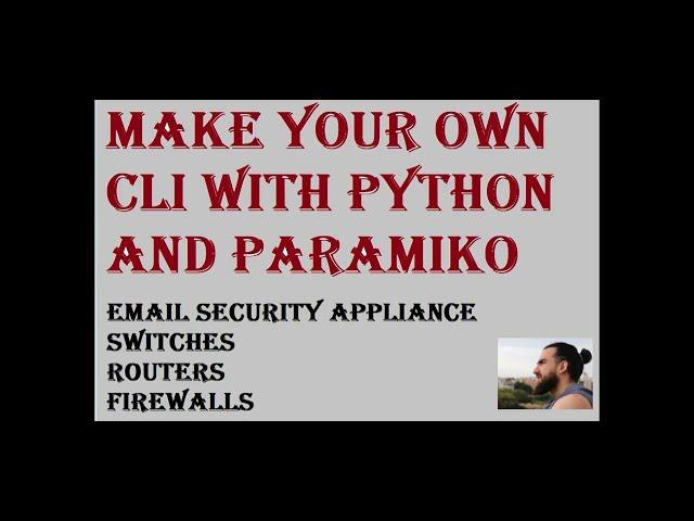 Make your own CLI with python & paramiko! How to SSH using python into any networking device! CISCO