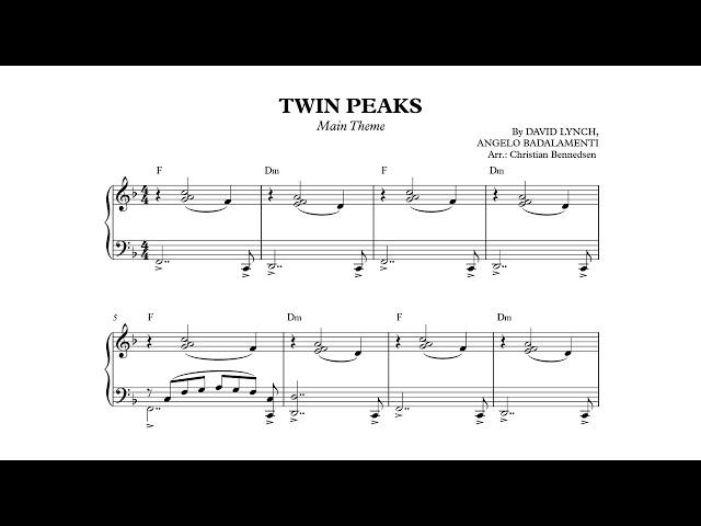 Twin Peaks - Piano