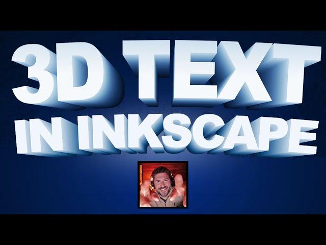Inkscape 3D Text Tutorial: How to Create 3D Block Text Designs using Interpolate Tool