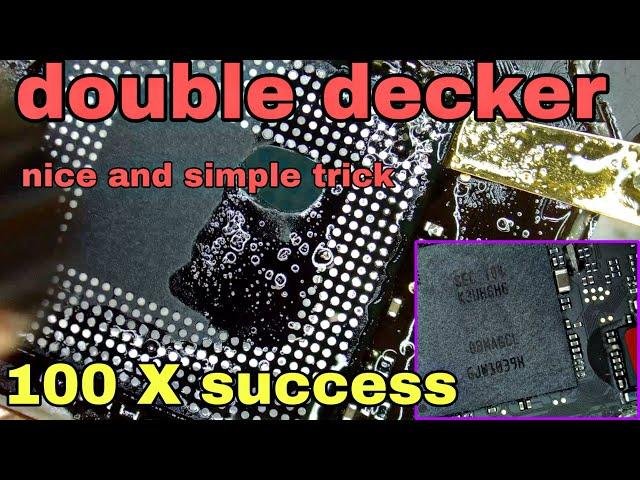 double decker CPU reballing tricks | how to double decker CPU reball | Poco X3 Pro dead solution