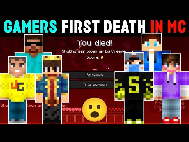 GAMERS REACTION WHEN THEY PLAY MINECRAFT FIRST TIME IN LIFE ! Ft. #smartypie #gamerfleet #techno