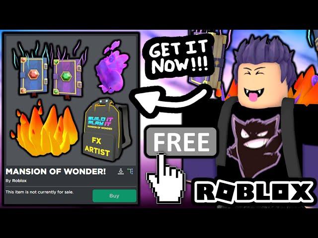 FREE ACCESSORIES! Ring of Flames! Tomes of the Magus! Ghastly Aura! (ROBLOX MANSION OF WONDER EVENT)