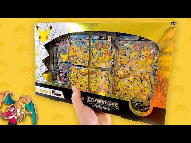 Pokemon Celebrations Pikachu V Union Collection Box Opening