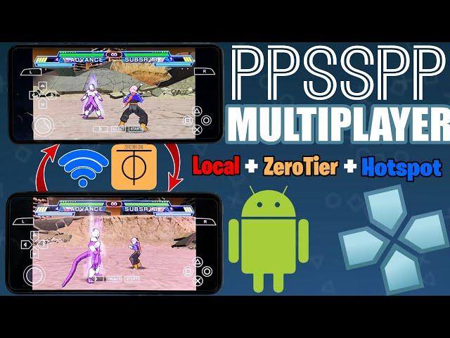 Play PPSSPP Multiplayer on Any Phone using ZeroTier or Local Network or even without WiFi!