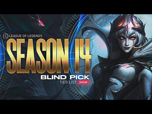 SEASON 14 BLIND PICK TIER LIST - UPDATED VERSION (MID LANE)