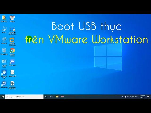 Boot USB trên Máy ảo VMware Workstation Pro chuẩn UEFI mode