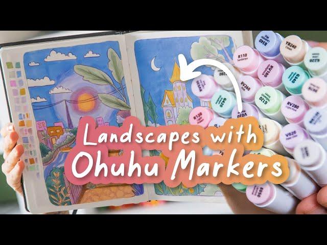 How to Create Illustrative Landscapes with Alcohol Markers