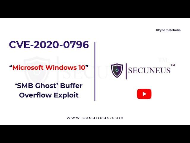 CVE-2020-0796 : Microsoft Windows 10 (1903/1909) - 'SMBGhost' SMB3.1.1 Buffer Overflow (PoC)