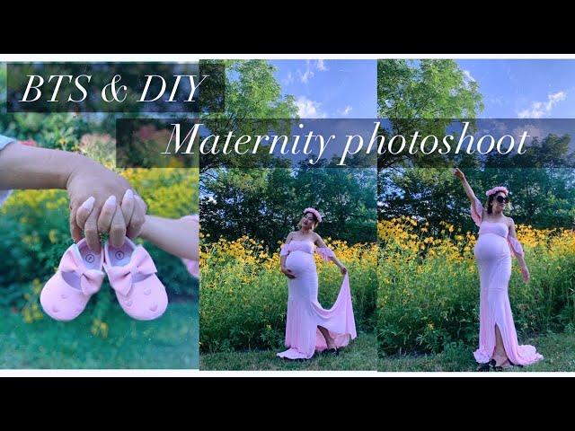 DIY Maternity photo shoot/Behind the scene of our maternity shoot/pregnant life