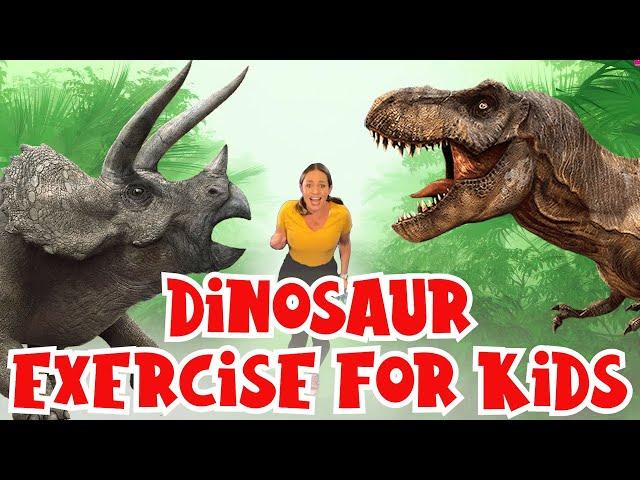 Dinosaur Exercise for Kids | The Floor is Lava Game| Indoor Workout for Children