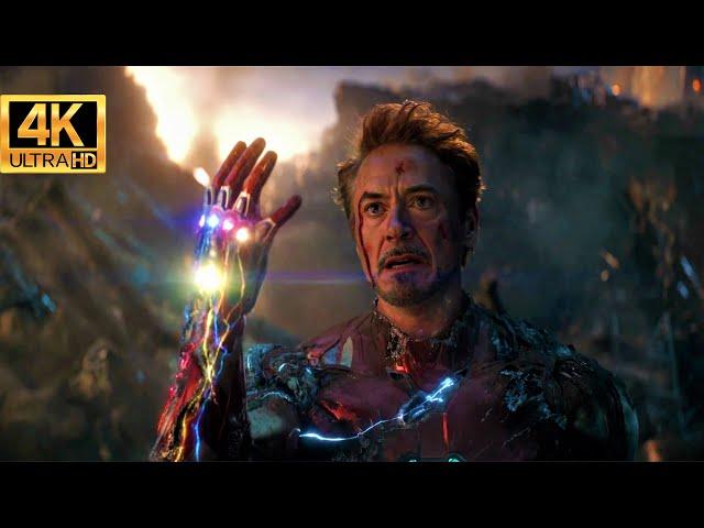 'I am Inevitable' --'And I am Iron Man' Snap Scene    Avengers ENDGAME  Movie Clip 4K 60fps 2160p