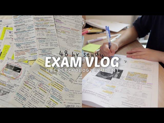 48 hours exam study vlog | animal behaviour psychology | 5 reviews: Word, PPT, note, A4, study guide