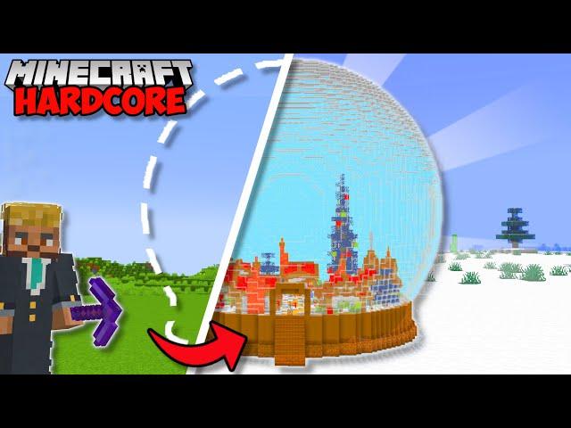 I Built A SNOW GLOBE VILLAGE in Minecraft 1.19 Hardcore (#66)