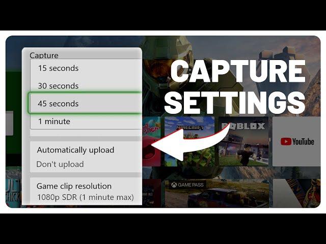 Best Capture Settings for Xbox Series X/S