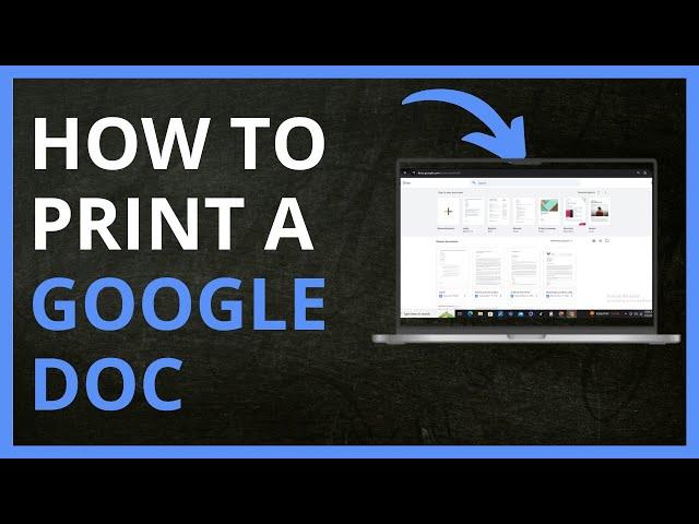 How to Print a Google Doc in 2024