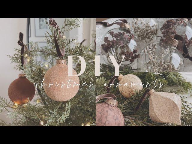 DIY Christmas Ornaments || Velvet Ornaments || Arhaus Dupe || Budget Friendly & Easy || Neutral