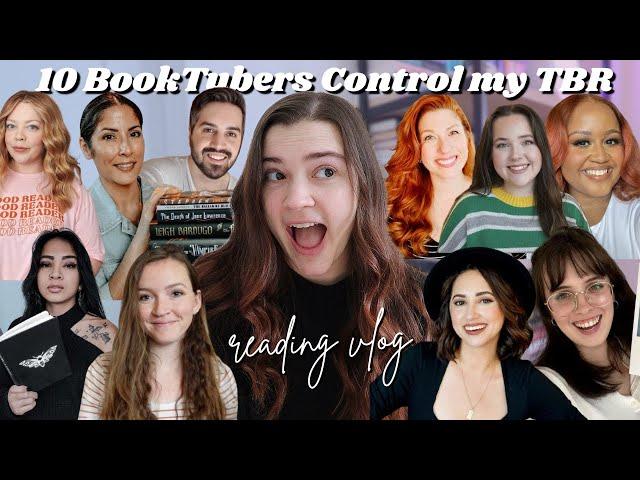 10 BookTubers Control my TBR ️‍ for my 10 Year BookTube anniversary [reading vlog]