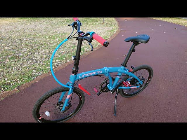 Polygon Urbano 5 folding bike customisation 3 weeks later