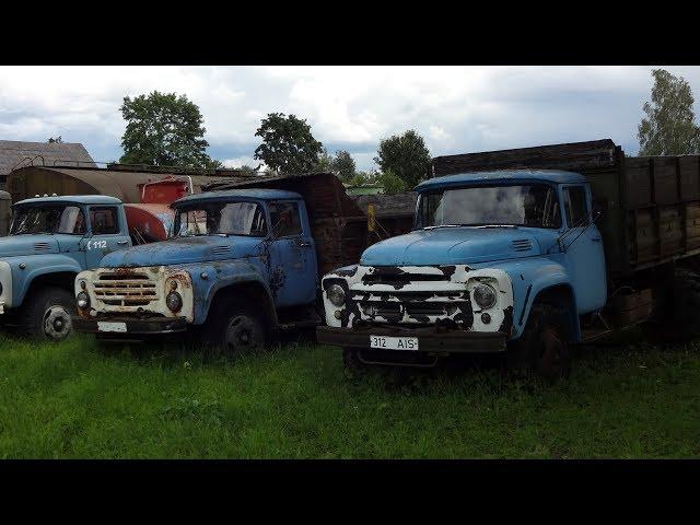 Старые советские автомобили | Автобусы | Грузовики | Ретро техника под открытым небом