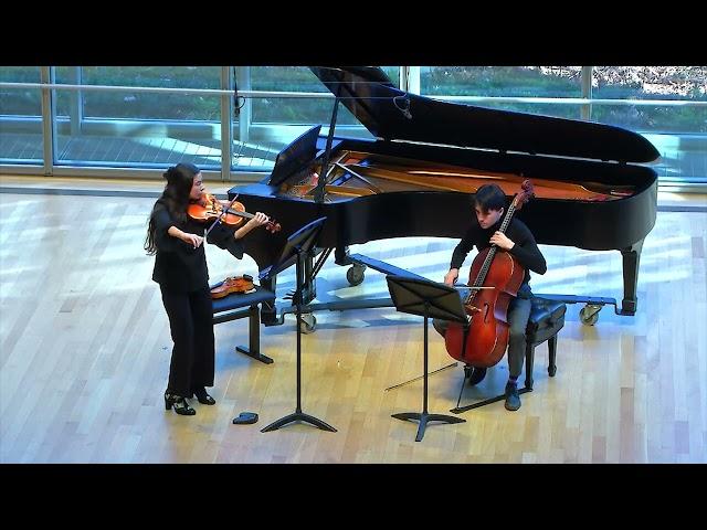 Amelia Korbitz and Liam Battle perform Evans, Tucker, and Evans