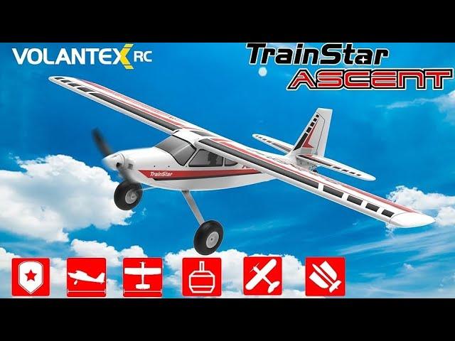 best drone - VOLANTEXRC Remote Control Airplane TrainStar Ascent Electric RC Trainer Aircraft