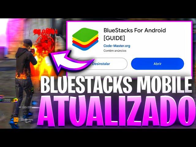 Atualizou BLUESTACKS MOBILE! melhor aplicativo de sensibilidade para subir capa no free fire