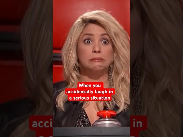 Shakira’s reaction is priceless  #thevoice #shorts #shakira