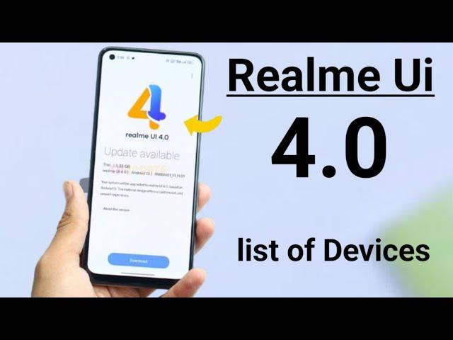 Realme Ui 4.0 Update Roadmap for Realme Phones #realmeui4.0