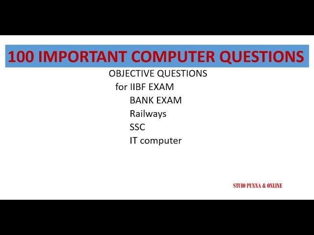 iibf exam objetive question // iibf // question related to iibf exam.