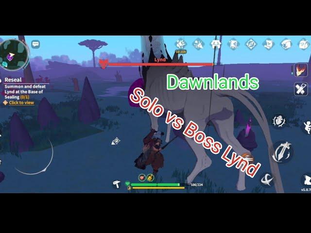 Trick Solo Mode VS Boss Lynd || Dawnlands Gameplay #3