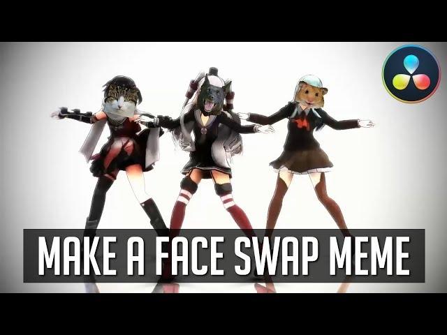 Swap Face for Memes and Animate It in a Video! - DaVinci Resolve 14 Tutorial