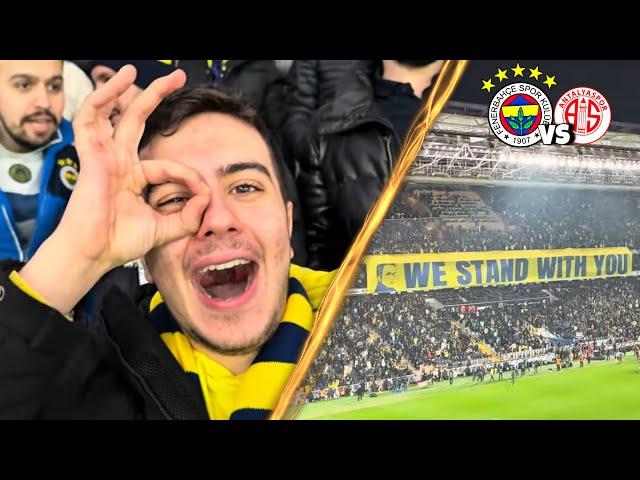 İLK YARI OYUNUYLA GALİBİZ! | Fenerbahçe 3 - 0 Antalyaspor Stadyum Vlogu 4K @buraksamett