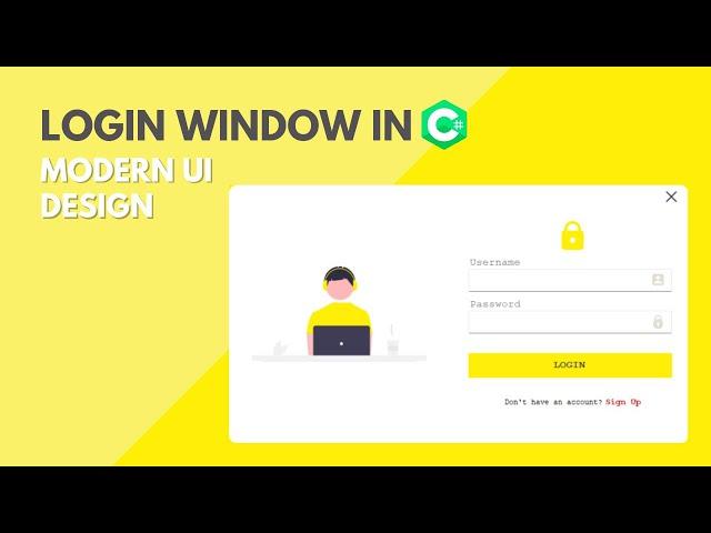 Login Form in C# | Windows Form | Form Design