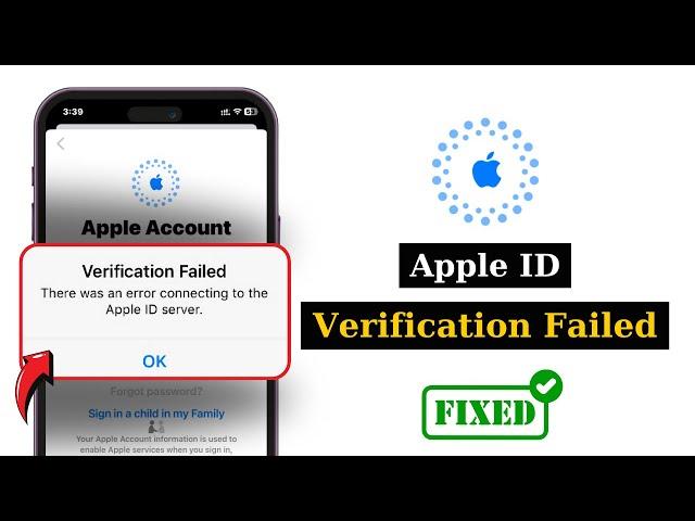 How To Fix Apple ID Verification Failed on iPhone | Error Connecting To The Apple ID Server (Solved)