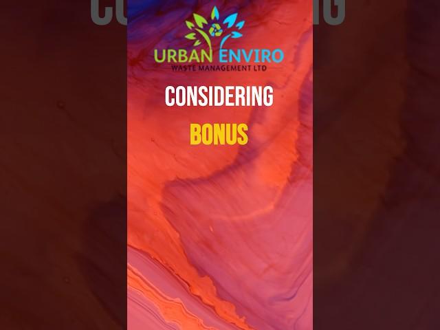 #URBAN #considering #Bonus #BonusNews Urban Enviro Waste Management Ltdshare news #corporateactions