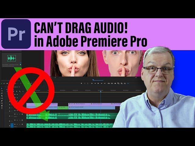 CAN'T DRAG AUDIO! in Adobe Premiere Pro