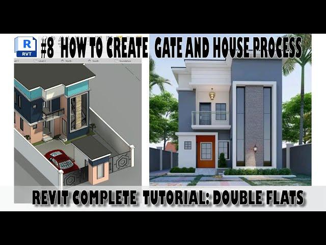 #8 HOW TO CREATE DOUBLE FLATS GATE PROCESS: REVIT 2025,2024, #broadway New York, El Paso Texas.