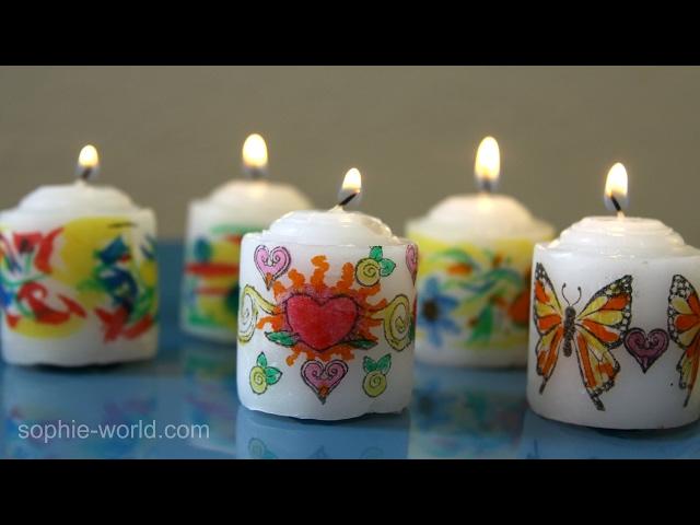 How to Make Personalized Art Candles | Sophie's World